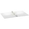  | Cardinal 32250 11 in. x 8.5 in. 3 Rings, 0.5 in. Capacity, Treated Binder ClearVue Locking Round Ring Binder - White image number 2