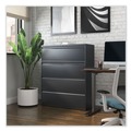  | Alera 25511 42 in. x 18.63 in. x 52.5 in. 4-Drawer Lateral File - Charcoal image number 3