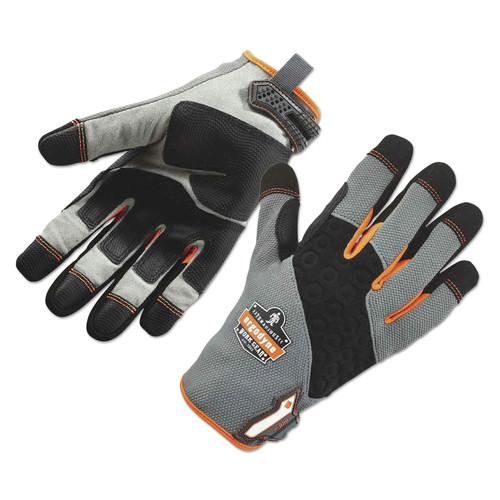 Work Gloves | Ergodyne 17242 ProFlex 820 High Abrasion Handling Gloves - Small, Gray (1-Pair) image number 0