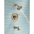 Bathtub & Shower Heads | Delta T17438-CZ Lahara Monitor 17 Series Tub and Shower Trim - Champagne Bronze image number 2