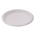 Bowls and Plates | Boardwalk BWKPLTHIPS6WH 6 in. Diameter Hi-Impact Plastic Dinnerware Plate - White (1000/Carton) image number 2