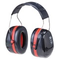 Ear Muffs | 3M H10A Peltor Optime 105 High Performance 30 dB NRR Ear Muffs - Black/Red image number 4