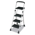 Facility Maintenance & Supplies | Cosco 11880PBLW1 55 in. Working Height 225 lbs. Capacity 3-Step Steel Max Work Platform - Black image number 1
