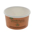 Food Service | Pactiv Corp. PHSC8ECDI EarthChoice 3 x 3 x 3 8 oz Paper Compostable Soup Cup - Brown (500/Carton) image number 3