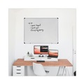 Office Jansan | Universal UNV43724 48 in. x 36 in. Modern Melamine Dry Erase Board with Aluminum Frame - White Surface image number 6