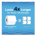 Cleaning Cloths | Cottonelle 55480 Ultra CleanCare 1-Ply Septic Safe Strong Bath Tissue Toilet Paper - White (4/Carton) image number 6