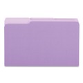 Office Jansan | Universal UNV15305 11-pt Stock Interior File Folders with 1/3-Cut Assorted Tabs - Legal, Violet (100/Box) image number 2