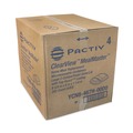Food Service | Pactiv Corp. YCN8467H00D0 9.38 x 8 x 1.25 ClearView MealMaster 2-Compartment Dome Plastic Lid with Fog Gard Coating - Clear (252/Carton) image number 1
