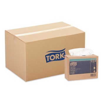 Tork 303362 4-Ply 9.75 in. x 16.75 in. Multipurpose Paper Wiper - White (8/Carton)
