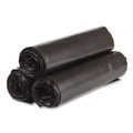 Trash Bags | Inteplast Group VALH4048K22 High-Density 45 Gallon 40 in. x 46 in. Commercial Can Liners - Black (150/Carton) image number 1