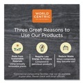 Cleaning & Janitorial Supplies | World Centric TWPAMF 9 in. x 9 in. 1-Ply 100% PCW Recycled Paper Towels - Natural (4000/Carton) image number 3