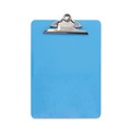 Office Jansan | Universal UNV40307 1.25 in. Clip Capacity 8.5 in. x 11 in. Plastic Clipboard with High Capacity Clip - Translucent Blue image number 1