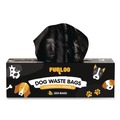 Trash & Waste Bins | Furloo FLO220 8 in. x 13 in. Open-Face Commercial Grade Dog Waste Station Refill Bags - Black (4000/Carton) image number 1