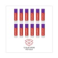 Office Jansan | Universal UNV74752 1.3 oz. Dry-Clear Glue Sticks - Purple (12/Pack) image number 3