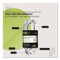 Office Electronics & Batteries | GoGreen Power GG-13718WH 16 AWG Outdoor Extension Cord, 18 ft, 13 A, White image number 4