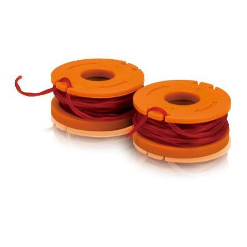 Trimmer Accessories | Worx WA0004 Replacement Line Spool for WG150 151 165 166 GT Trimmers (2-Pack) image number 0