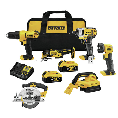 Combo Kits | Factory Reconditioned Dewalt DCK623M2R 20V MAX Lithium-Ion Cordless 6-Tool Combo Kit (4 Ah) image number 0