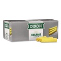 Office Jansan | Dixon X88813 4 in. x 1 in. Diameter Railroad Crayon Chalk - Yellow (72/Box) image number 0