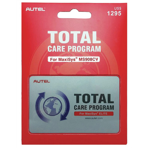 Autel MS908CV-IYRUPDATE MaxiSYS M908CV 1 Year Total Care Program Card image number 0