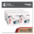 Office Jansan | WypAll 41026 12.5 in. x 12 in. 1/4 Fold Power Clean X80 Heavy Duty Cloths - White (200/Carton) image number 2