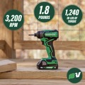 Impact Drivers | Metabo HPT WH18DDXSM 18V MultiVolt Brushless Sub-Compact Lithium-Ion Cordless Impact Driver Kit with 2 Batteries (2 Ah) image number 5