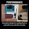 New Year New Savings! Save $25 off $150 | Makita 9903 8.8 Amp 3 in. x 21 in. Corded Belt Sander image number 5