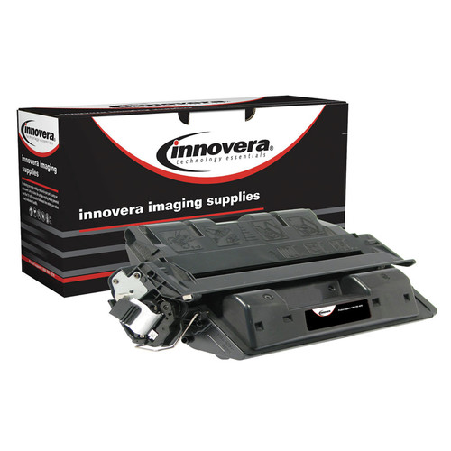 Ink & Toner | Innovera IVR83061TMICR Remanufactured 10000-Page High-Yield MICR Toner for HP 61XM (C8061XM) - Black image number 0
