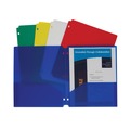 File Folders | C-Line 32930 3-Hole Punch 11 in. x 8.5 in. 2-Pocket Heavyweight Poly Portfolio Folder - Assorted (10/Pack) image number 0
