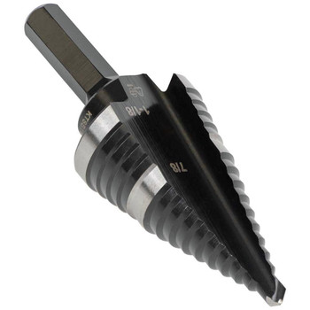 Klein Tools KTSB11 7/8 in. - 1/8 in. #11 Double-Fluted Step Drill Bit