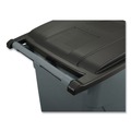 Trash & Waste Bins | Rubbermaid Commercial FG9W2700GRAY Brute 50 Gallon Square Molded Plastic Rollout Container - Gray image number 4