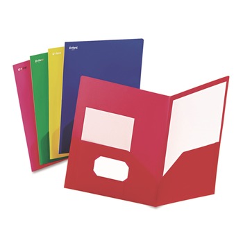 Oxford Fashion Polyport Polypropylene Twin-Pocket Portfolio - Assorted (25/Box)