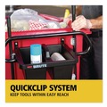 Trash & Waste Bins | Rubbermaid Commercial 2221459 BRUTE 25.45 in. x 12.82 in. x 15 in. Ergonomic Rotomolded Tilt Truck Handle and Caddy - Black image number 4