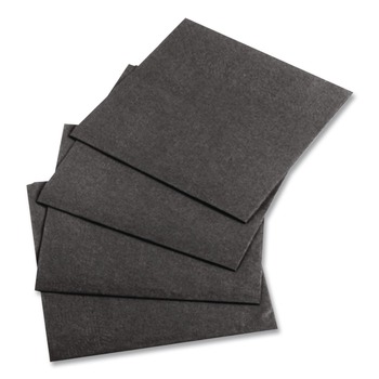 Hoffmaster 020212 10 in. x 10 in. 1-Ply Beverage Napkins - Black (1000/Carton)