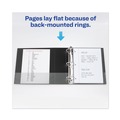Office Jansan | Avery 79604 3 Locking One Touch EZD Rings 4 in. Capacity 11 in. x 8.5 in. Heavy-Duty View Binder with DuraHinge - Black image number 9