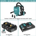 Dust Collectors | Factory Reconditioned Makita XCV10PTX-R 36V (18V X2) LXT Brushless Lithium-Ion 1/2 Gallon Cordless HEPA Filter Backpack AWS Dry Dust Extractor Kit with 2 Batteries (5 Ah) image number 1