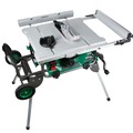 Table Saws | Metabo HPT C10RJSM 15 Amp 10 in. Corded Table Saw with Fold and Roll Stand image number 0