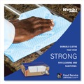 Cleaning Cloths | WypAll 51633 12.5 in. x 23.5 in. Heavy-Duty Foodservice Cloths - Blue (100/Carton) image number 2