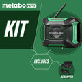 Speakers & Radios | Metabo HPT UR18DAQ4M MultiVolt 18V Lithium-Ion Cordless Bluetooth Radio (Tool Only) image number 1