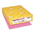 Office Jansan | Astrobrights 21041 8.5 in. x 11 in. 65 lbs. Cover Weight Color Cardstock - Pulsar Pink (250/Pack) image number 0