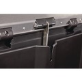 Trash & Waste Bins | Rubbermaid Commercial 1901992 Slim Jim 13-Gallon Front Step Style Stainless Steel Step-On Container - Black image number 2