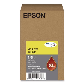 Epson (T13U) DURABrite Pro 4,600 Page-Yield High-Yield Ink - Yellow