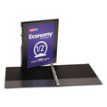 Office Jansan | Avery 05705 11 in. x 8.5 in. 3 Rings 0.5 in. Capacity Economy View Binder with Round Rings - Black image number 1