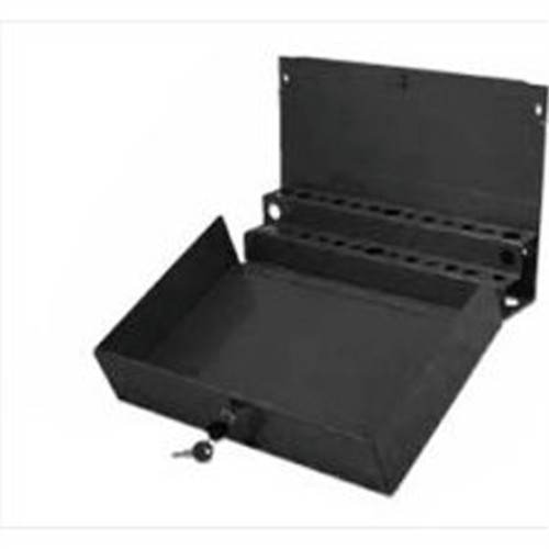 Sunex 8011BK 16 in. x 11 in. x 3.75 in. Locking Screwdriver/ Prybar Holder for Service Cart - Extra Large, Black image number 0