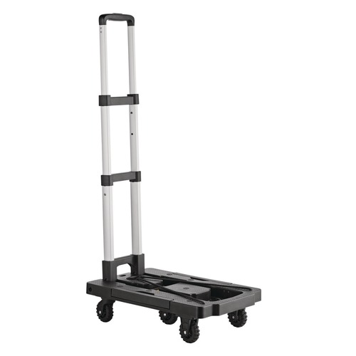Cleaning Carts | Kantek LGLC250 19.3 in. x 14.6 in. x 38 in. 250 lbs. Capacity Handcart - Black image number 0