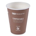Cups and Lids | Eco-Products EP-BHC8-WAPK 8 oz. World Art Renewable and Compostable Hot Cups - Plum (50/Pack) image number 1