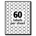 Office Jansan | Avery 05051 0.5 in. Diameter Handwrite Only Self-Adhesive Removable Color-Coding Labels - Neon Red (840/Pack) image number 3