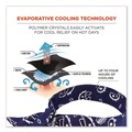 Cooling Gear | Ergodyne 12306 Chill-Its 6700 One Size Fits Most Cooling Bandana Polymer Tie Headband - Navy Western image number 1