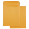 Office Jansan | Quality Park QUA43563 9 in. x 12 in. #10 1/2 Cheese Blade Flap Redi-Seal Closure High Bulk Self-Sealing Envelopes - Brown Kraft (100/Box) image number 0