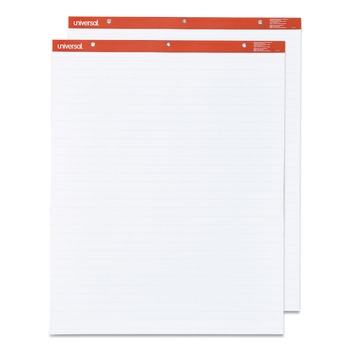 Universal UNV35601 50-Sheet 27 in. x 34 in. Easel Pads/Flip Charts - White (2-Piece/Carton)