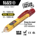 Detection Tools | Klein Tools NCVT2P 12 - 1000V AC Dual Range Non-Contact Voltage Tester image number 1